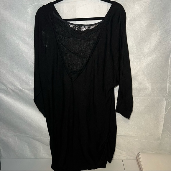 NWT torrid Pullover Lace Back Sweater black women’s size 2XL 100% rayon - Picture 11 of 14